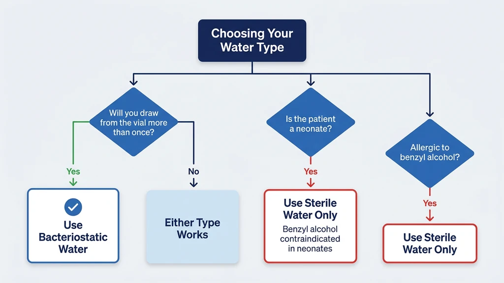 When to use each water type