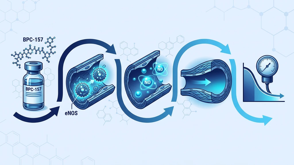 BPC-157 nitric oxide pathway and blood pressure regulation
