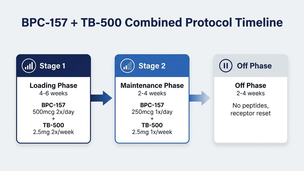 BPC-157 and TB-500 vial count calculation for 8-week standard and aggressive protocols