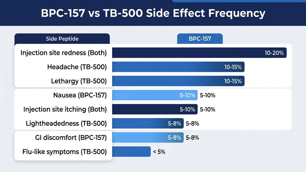 BPC-157 TB-500 combined side effects comparison
