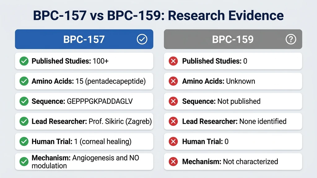 BPC-157 vs BPC-159 structural comparison
