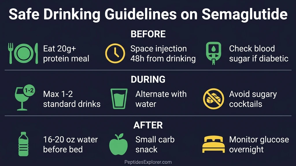 Safe drinking guidelines on semaglutide: before, during, and after protocols