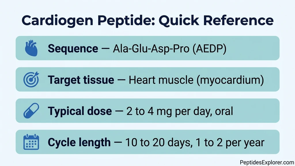 Cardiogen peptide: heart bioregulator overview