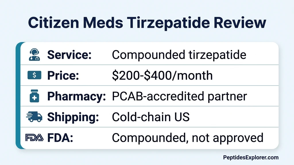 Citizen Meds tirzepatide evaluation framework