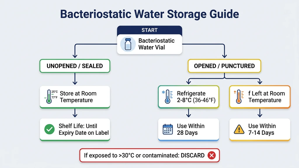 Bacteriostatic water storage guide
