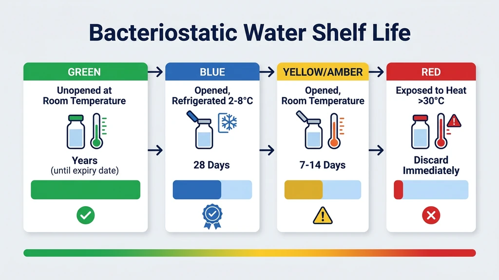 Bacteriostatic water shelf life timeline