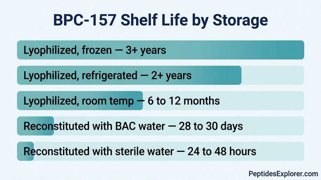 BPC-157 shelf life: storage conditions and expiration
