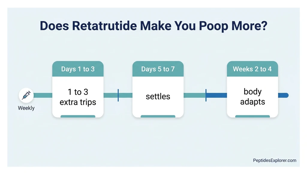 Does retatrutide make you poop more: weekly bowel pattern chart after each injection