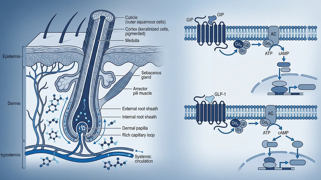 Tirzepatide and hair loss research overview