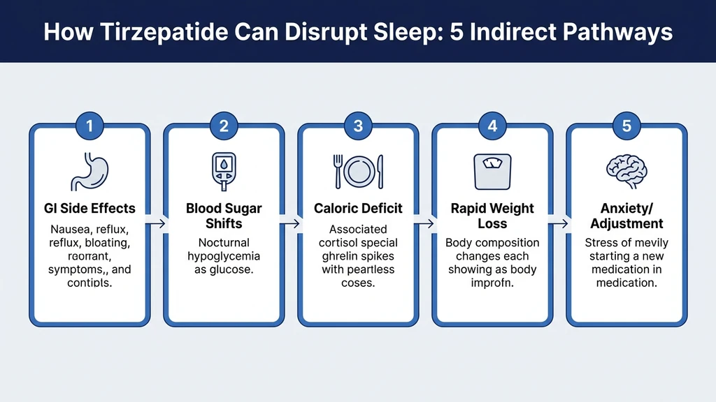 How tirzepatide can disrupt sleep through 5 indirect pathways