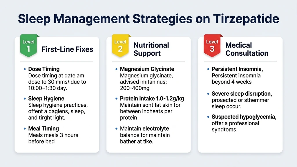 Sleep management strategies for tirzepatide users