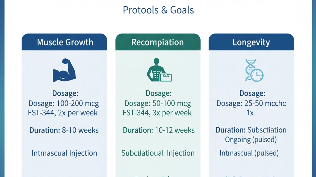 Follistatin 344 dosage protocols by goal: muscle growth, recomposition, and anti-aging