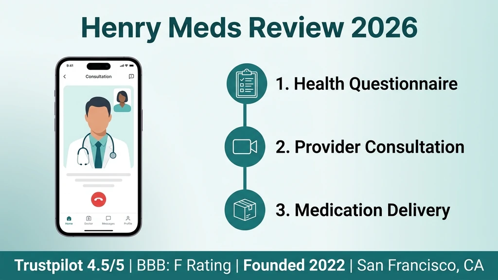Henry Meds review 2026: telehealth process, pricing, and trust analysis