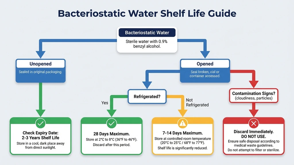 Bacteriostatic water shelf life guide