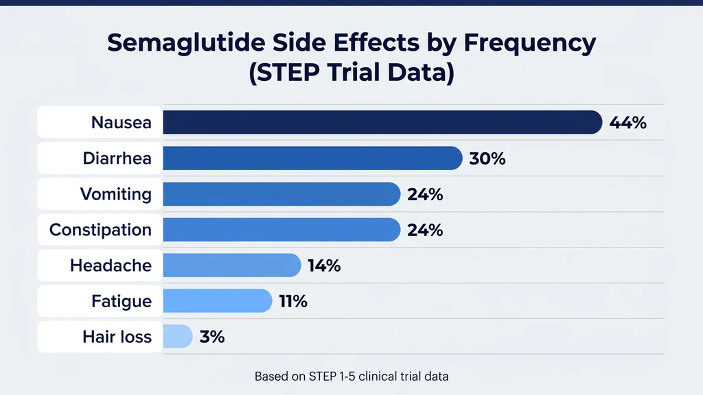 Semaglutide side effects severity chart