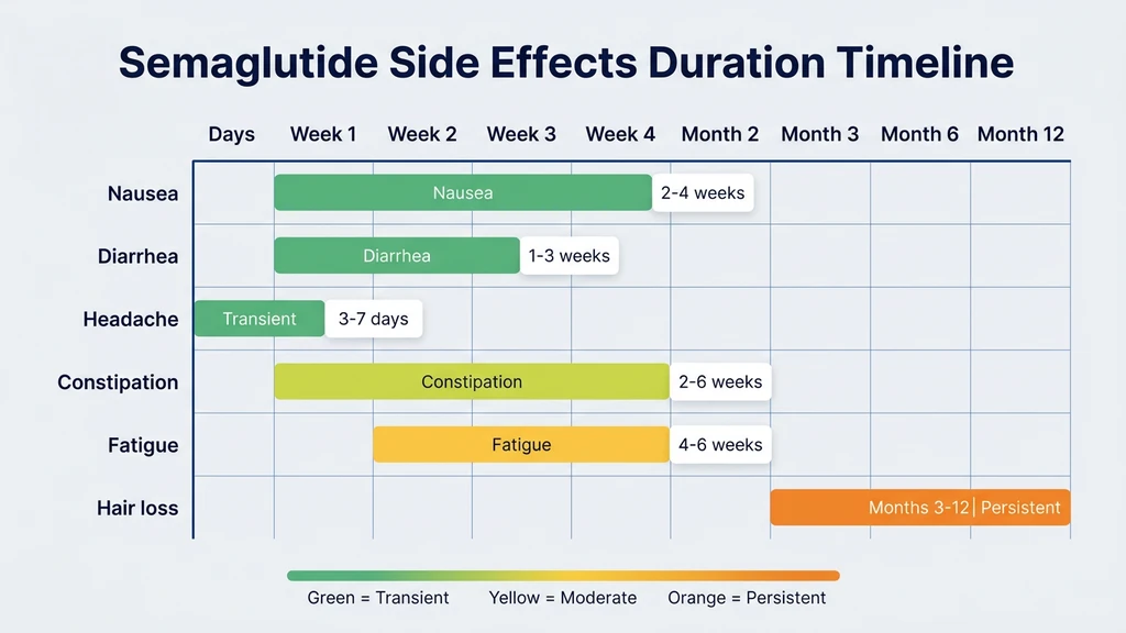 Semaglutide side effects duration timeline