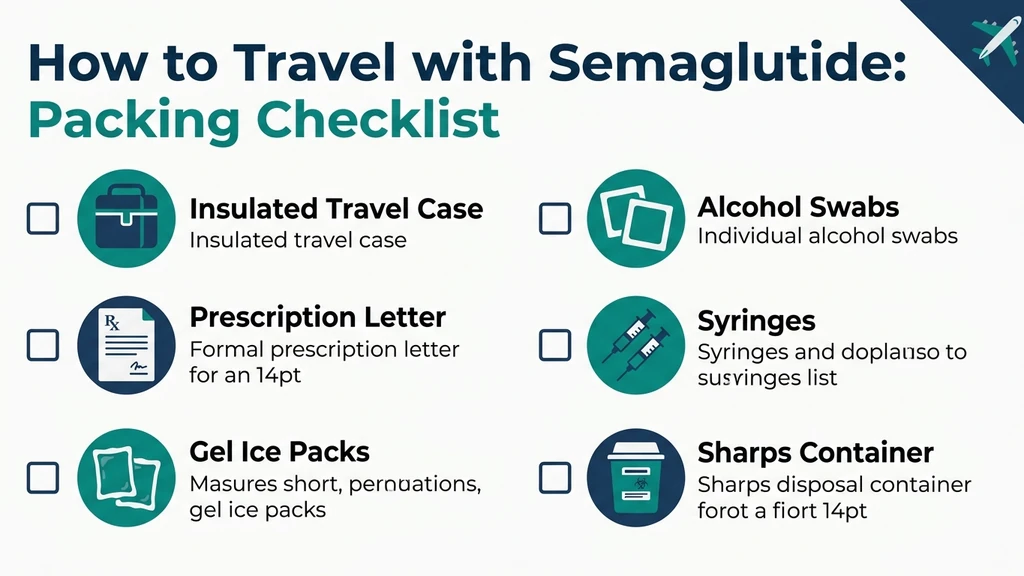 How to travel with semaglutide checklist