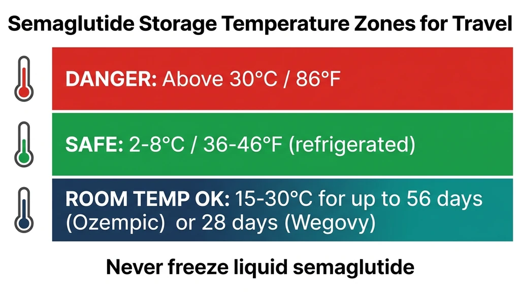 Semaglutide temperature zones for travel
