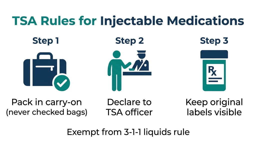 TSA rules for injectable medications