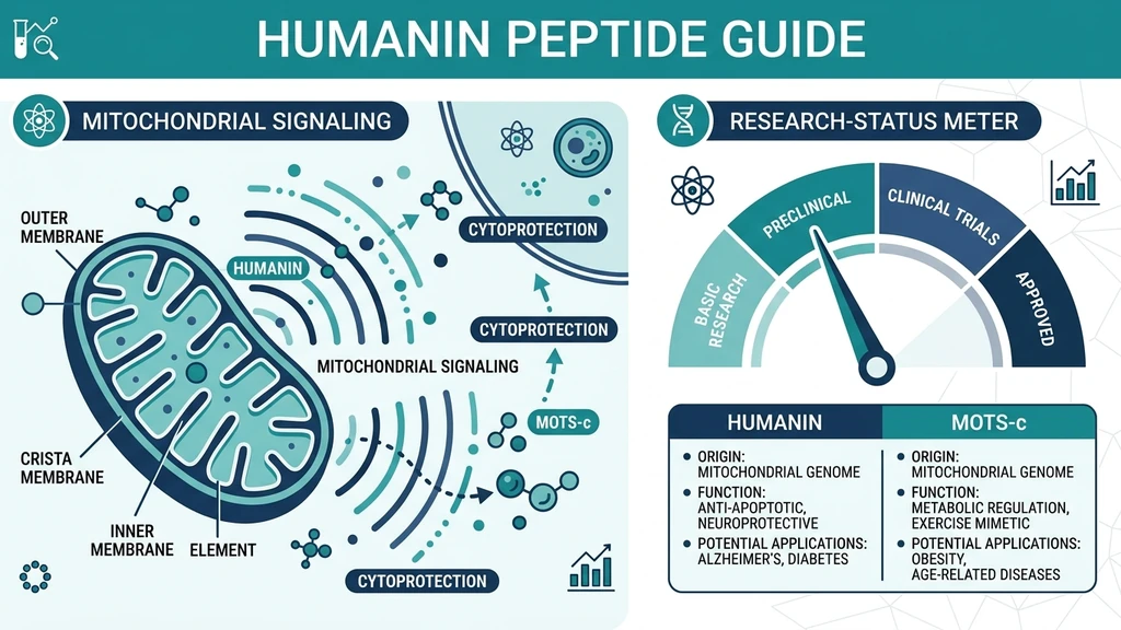 Humanin peptide guide showing mitochondrial origin and research status