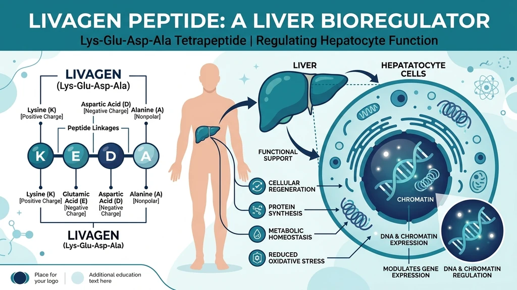 Livagen peptide (Lys-Glu-Asp-Ala) liver bioregulator research overview