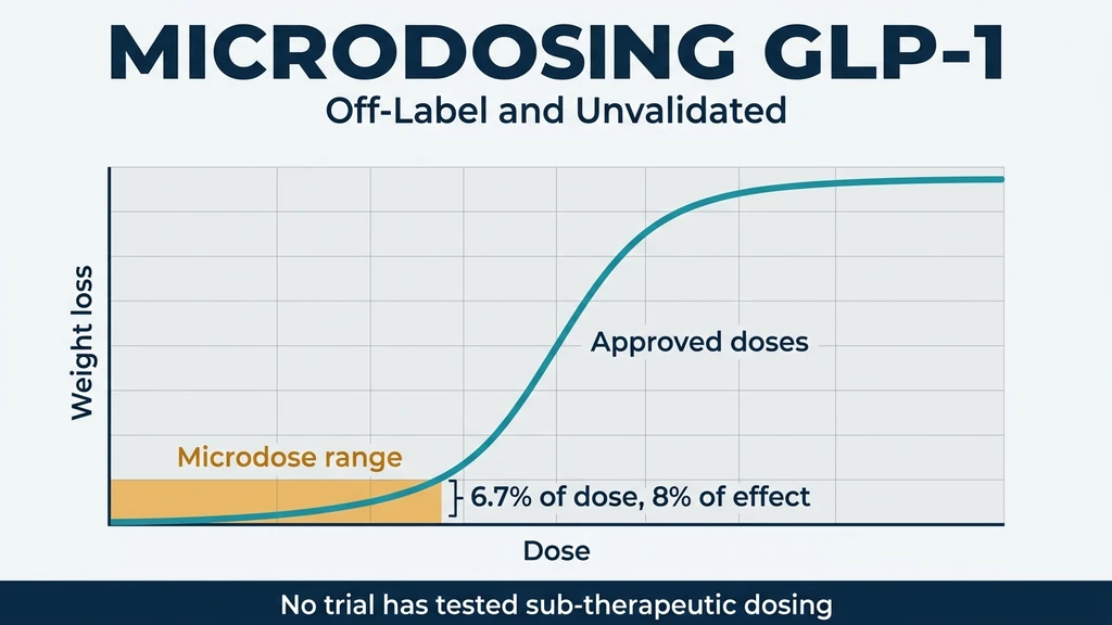 Microdosing GLP-1 medications: sub-therapeutic dosing across semaglutide, tirzepatide and retatrutide