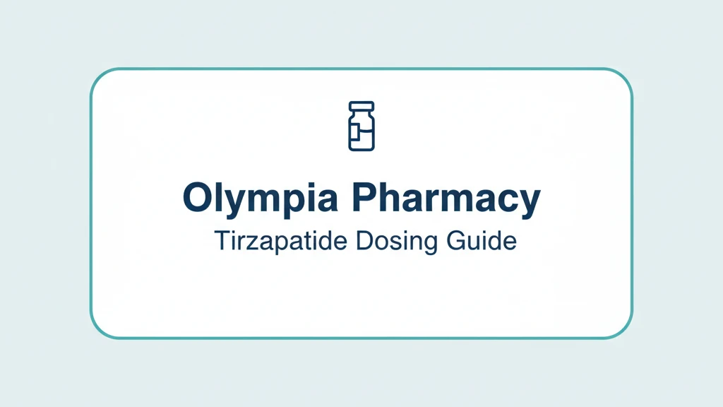 Olympia Pharmacy tirzepatide dosage chart by concentration