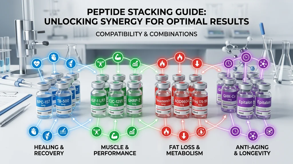 Peptide stacking guide: compatibility charts and protocols for combining research peptides