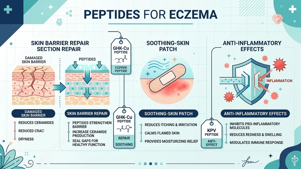 Peptides for eczema: barrier repair and inflammation support