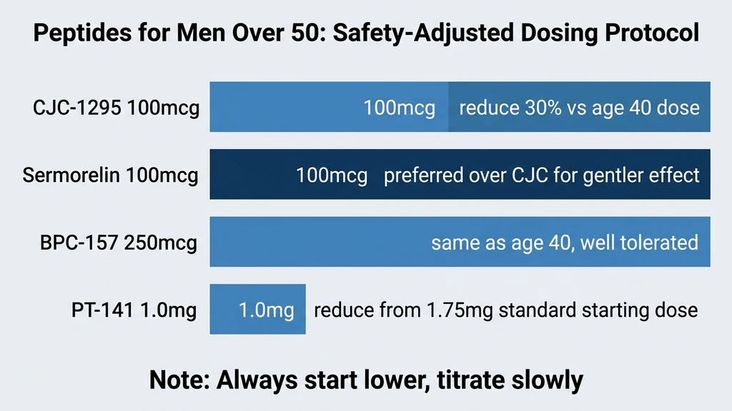 Peptides for men over 50: safety-adjusted dosing protocol chart
