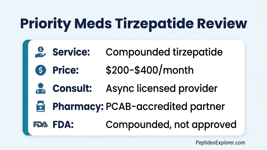 Priority Meds tirzepatide evaluation guide