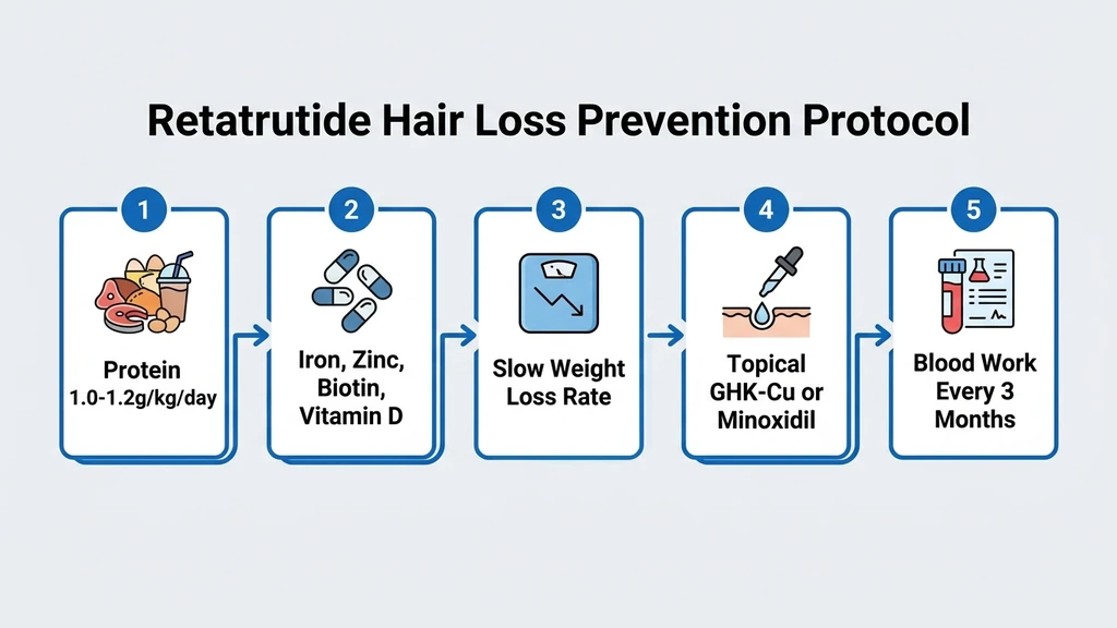 Retatrutide hair loss prevention protocol: 5-step checklist