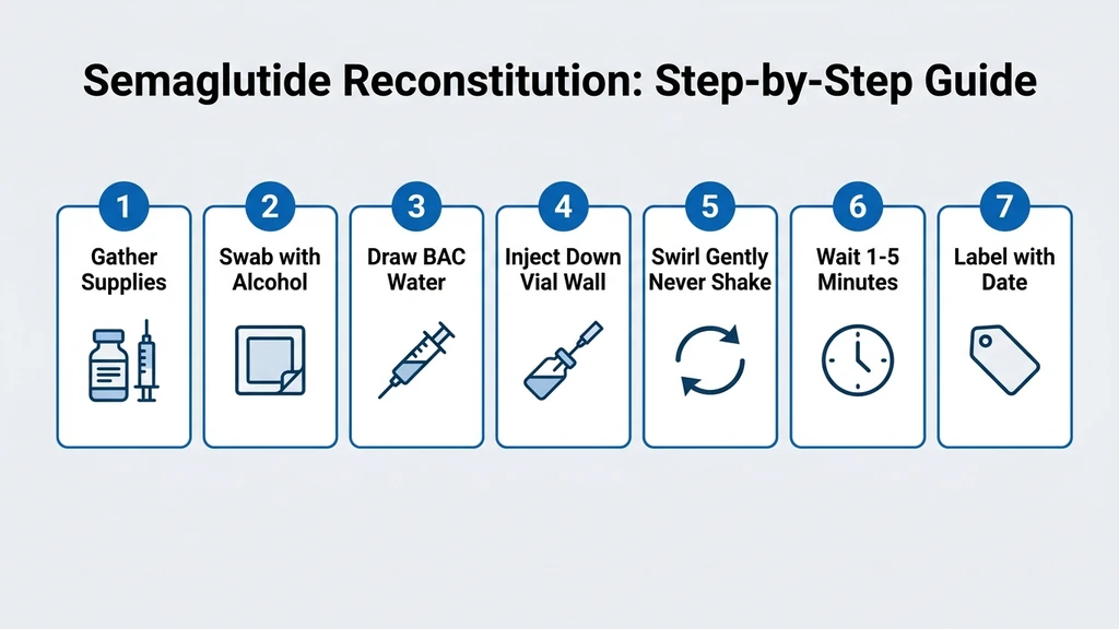 Semaglutide reconstitution: 7-step illustrated guide