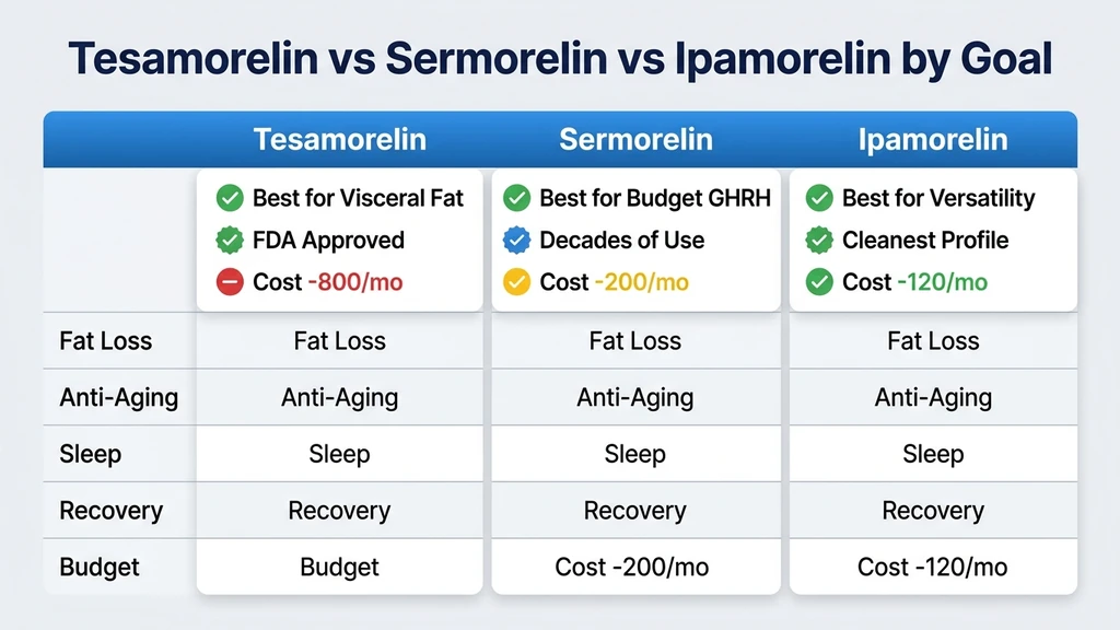 Tesamorelin sermorelin ipamorelin mechanism of action diagram