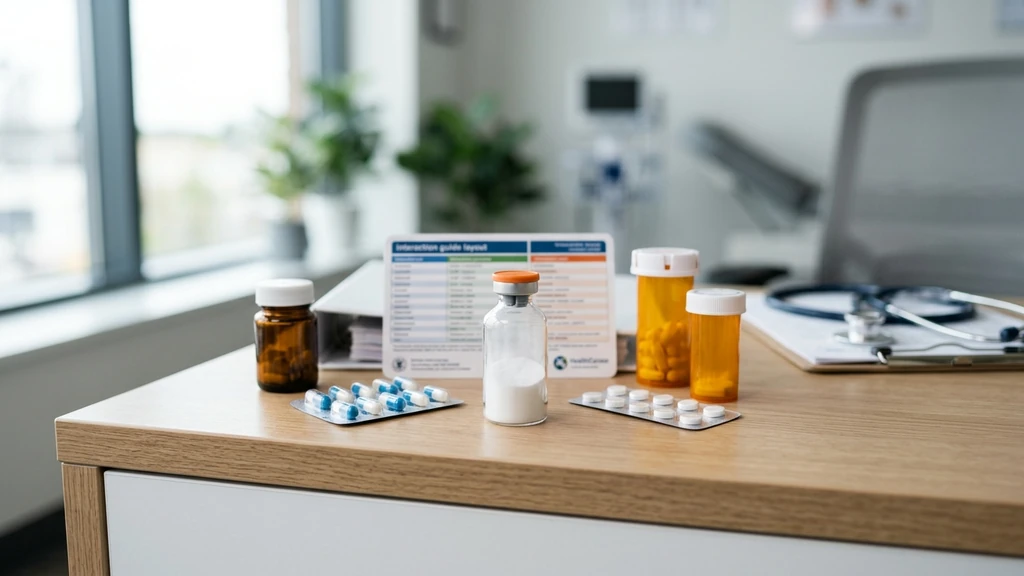 Tirzepatide drug interactions overview showing medication risk tiers