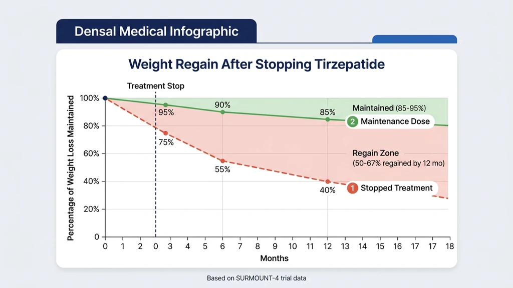 Weight regain after stopping tirzepatide