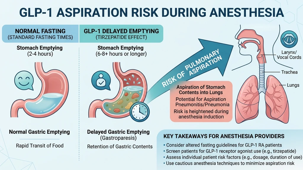 GLP-1 aspiration risk during anesthesia