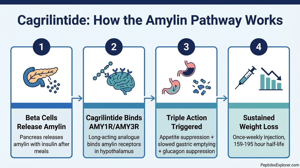Cagrilintide amylin pathway mechanism of action
