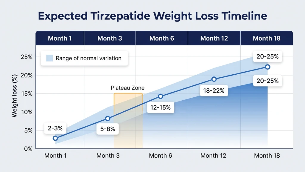 Tirzepatide weight loss timeline